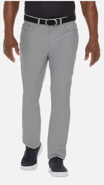 Photo 1 of Greg Norman Men's Luxury Microfiber Ultimate 5-Pocket Pants, Gray, Size 34x29