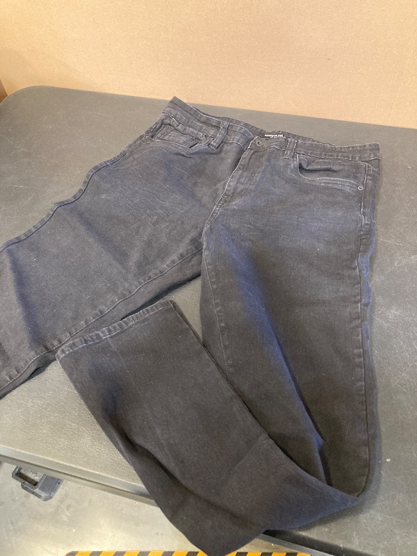 Photo 1 of 34x32-Kenneth Cole Men's Straight Fit 2 Way Stretch Denim Jeans-black
