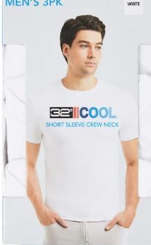 Photo 1 of LARGE-32 Degrees Men's Cool Tee, 3-pack
