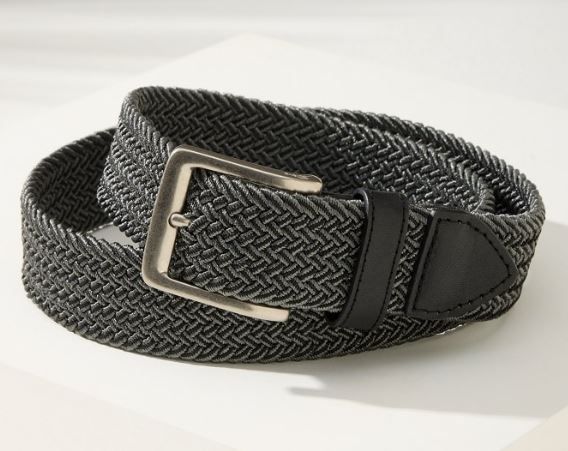 Photo 1 of L/XL-Tommy Bahama Men's Two-Tone Stretch Braided Web Belt