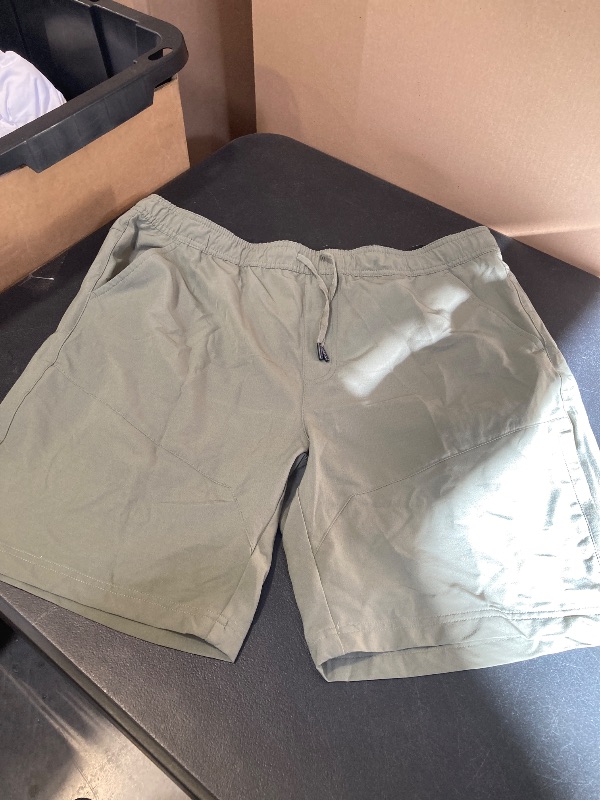 Photo 1 of XL- MENS GERRY TECH SHORTS- FOREST GREEN