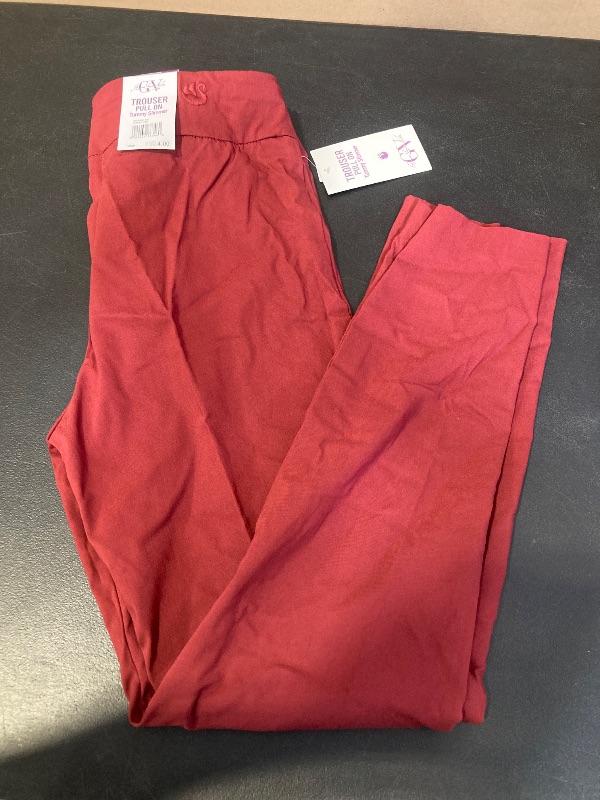 Photo 1 of SIZE 10- WOMENS PULL ON TROUSER- GARNET GEM