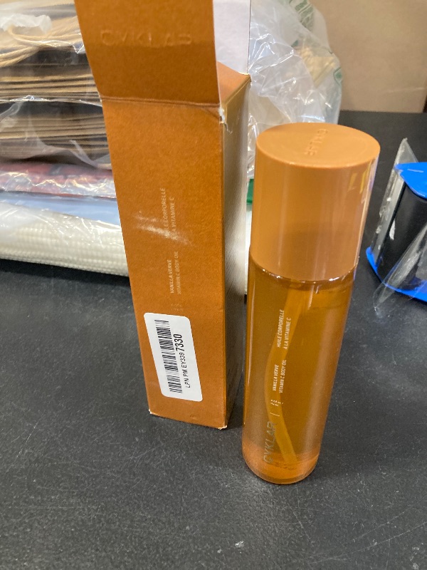 Photo 1 of CYKLAR Vitamin C Body Oil for Women and Men. Moisturizing Vanilla Verve Scented Body Serum for Glowing Skin. Nourishing, Hydrating After-Shower and Bath Skin Care Moisturizer, 4.2 Fl Oz
