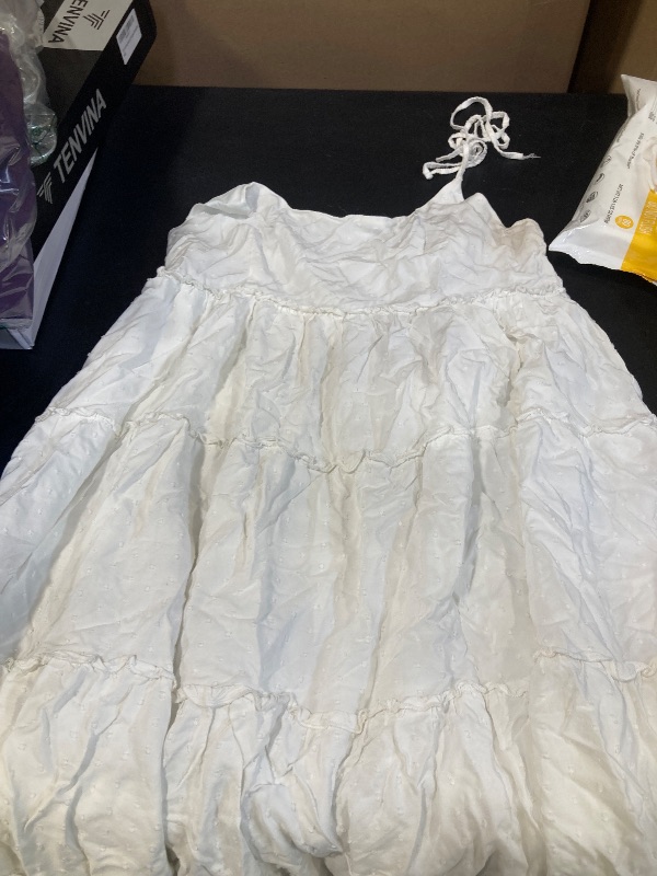 Photo 1 of Narecte Summer Cami Dresses,Beach Dress for Women,Boho Dress,Wedding Guest Dresses for Women,Sundresses White L