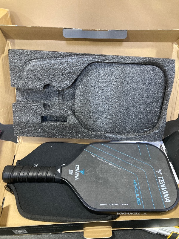 Photo 1 of TENVINA Pickleball Paddles, Multi-Layer T700SC Textured Carbon Fiber Pickleball Paddle, 4-Types of Shapes and Thicknesses, Strong Spin & Power Surface of USAPA Approved Pickle Ball Paddle