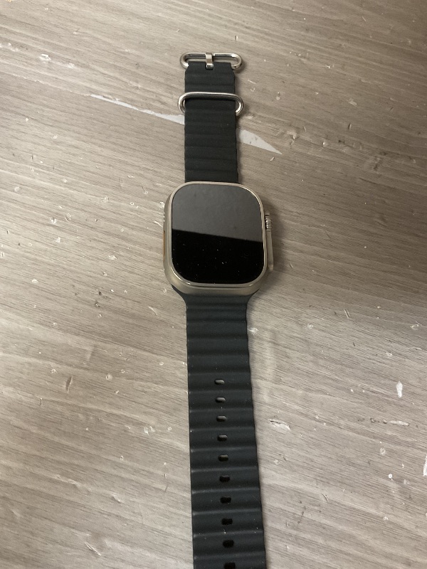 Photo 1 of LOCKED WATCH ………Apple Watch Ultra [GPS + Cellular 49mm] Titanium Case with Midnight Ocean Band, One Size (Renewed Premium)- READ CLERK NOTES

