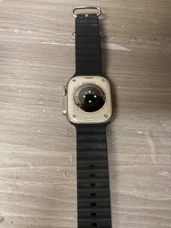 Photo 1 of LOCKED WATCH ………Apple Watch Ultra [GPS + Cellular 49mm] Titanium Case with Midnight Ocean Band, One Size (Renewed Premium)- READ CLERK NOTES
