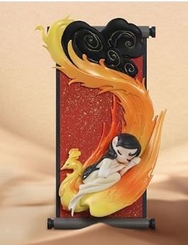 Photo 1 of 52TOYS Candybox Sleep Chinese Scrolls 1PC, Collectible Toy Kawaii Creative Gift Room Decor Desktop Decoration 5.9 Inch, Gift for Birthday Party