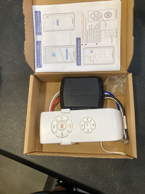 Photo 1 of Universal Smart WiFi Ceiling Fan Remote Control Kit, Compatible with Alexa, Google Assistant and Smart Life App, No Hub Required DIMMER