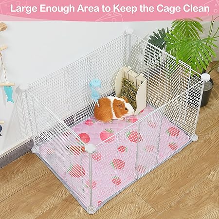 Photo 1 of Guinea Pig Bedding, Washable Guinea Pig Cage Liner Reusable Guinea Pig Mat Waterproof Guinea Pig Bedding for Cage, Super Absorbant Guinea Pig Pee Pads for Small Animals Hamster Rabbit Squirrel 24"X18"