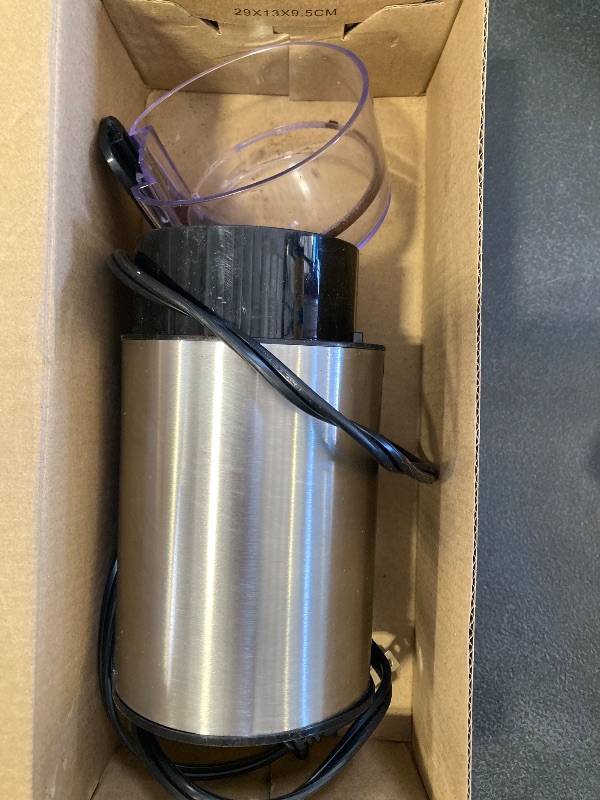 Photo 1 of Amazon Basics Electric Coffee Grinder, Coffee Bean and Spice Grinder, With Heavy-Duty Stainless Steel Grind Blades