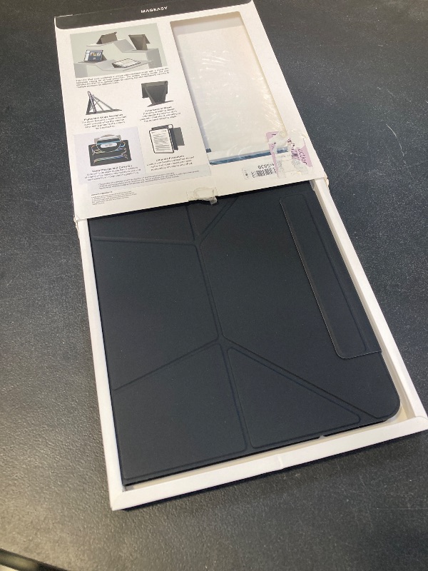 Photo 1 of MAGEASY Case for 2025 M3 & 2024 M2 iPad Air 13” - Folio Case with Multi-fold, Multi-Angle Stand, Apple Pencil Holder, Stain-Resistant - Facet | Alaskan Blue
