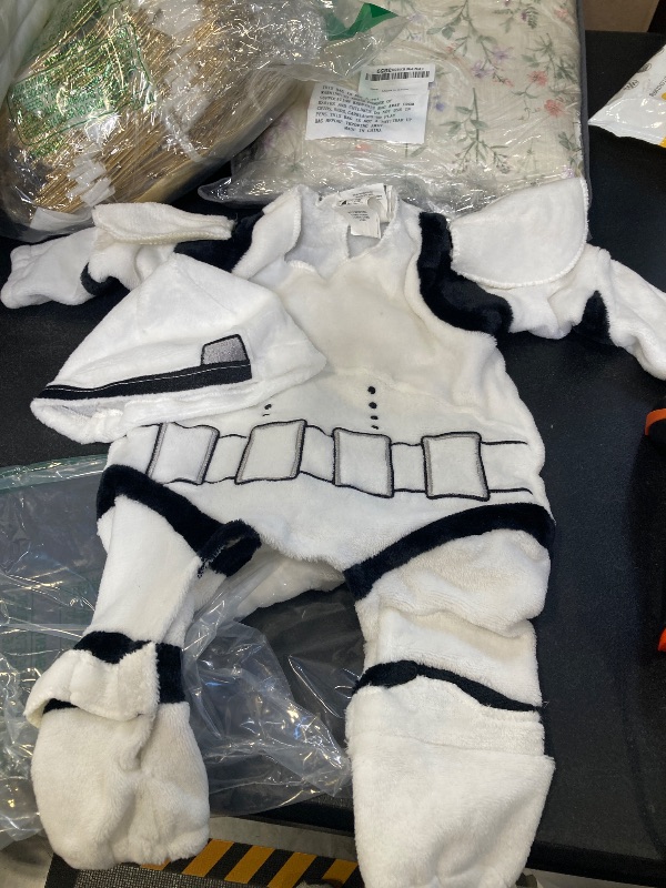 Photo 1 of 6-12MONTHS-Rubies Kid's Star Wars Classic Stormtrooper Deluxe Plush Costume Romper Baby Costume, Color As Shown, Infant
