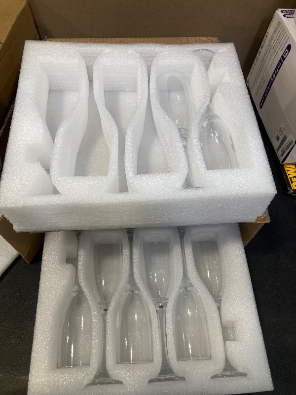 Photo 1 of UMEIED Champagne Flutes Set of 12, 6 Oz Premium Champagne Glasses for Parties, Weddings, Classic Sparkling Wine Glass, Crystal Clear