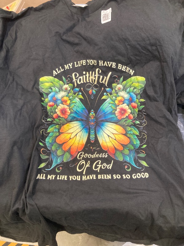 Photo 1 of XL- All My Life You Have Been Faithful Goodness Of God Butterfly Long Sleeve T-Shirt