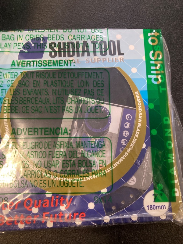 Photo 1 of SHDIATOOL 7 Inch Metal Cutting Diamond Blade All Purpose Cut Off Wheel for Rebar Sheet Metal Angle Iron Stainless Steel