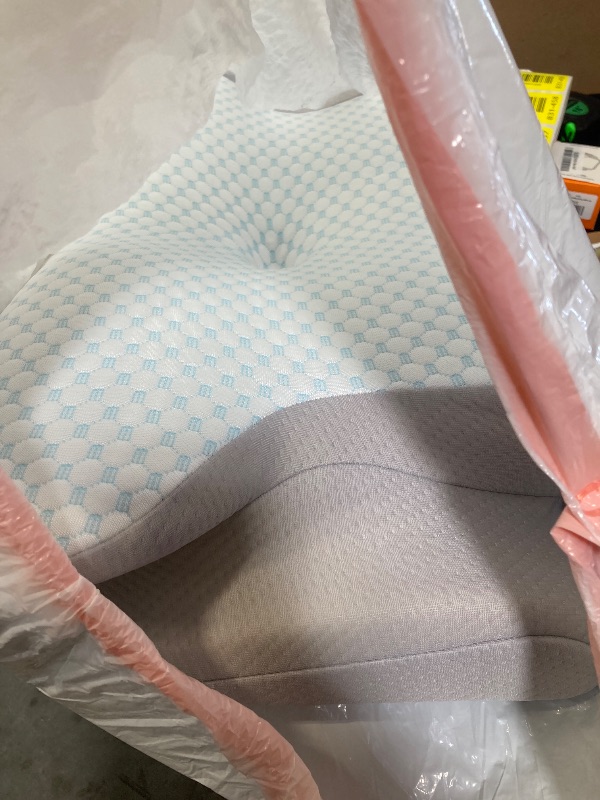 Photo 1 of Cervical Neck Pillow - Ergonomic Side Sleeper Pillow for Pain Relief, Cooling Cervical Pillow for Sleeping, Contour Orthopedic Memory Foam Pillows for Back Stomach Sleepers