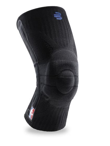 Photo 1 of MEDIUM-Bauerfeind Sports Knee Support NBA - Officially Licensed Basketball Knee Brace - Relief and Stabilization - Targeted Compression - Lightweight & Durable - Black,