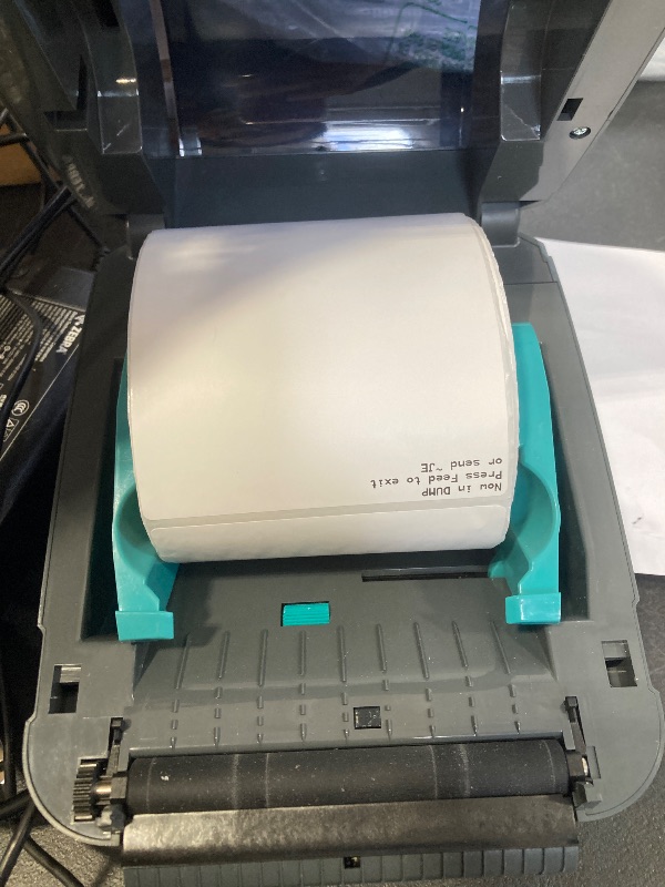 Photo 1 of Zebra GK420d Direct Thermal Barcode Printer USB LAN GK42-200210-000 with Adapter (Renewed)