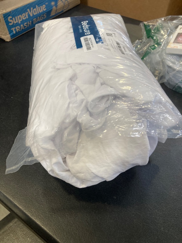 Photo 1 of Bedsure White Duvet Cover King Size - 3 Pieces Prewashed Cotton-Like Extra Soft Bedding Set, Includes 1 Duvet Cover 104x90 Inches with Zipper Closure & 2 Pillow Shams, Comforter Not Included