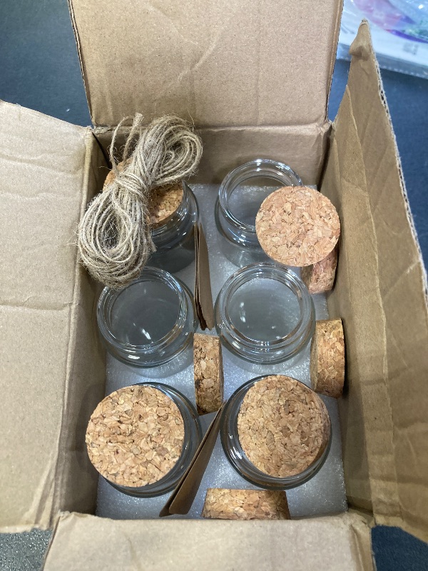 Photo 1 of 40ML DIY DECORATION GLASS JARS- 6 PACK