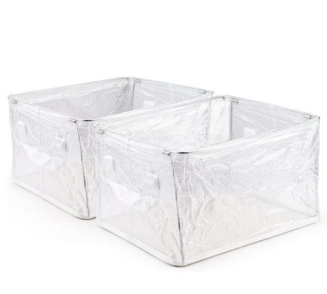 Photo 1 of 6 Pack Snack Organizer with Steel Frame for Pantry, Foldable Snack Basket Snack Storage Bins with Handles & Base Plate for Pantry Shelf Countertop Office Chip Popcorn