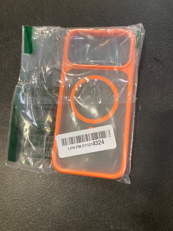Photo 1 of TORRAS Stronger Magnetic & Shockproof for iPhone 17 Pro Max Case, Fit for MagSafe, Military Grade Drop Protection, Camera Control, DIY Button, Slim for iPhone 17 Pro Max Case Translucent Cosmic Orange