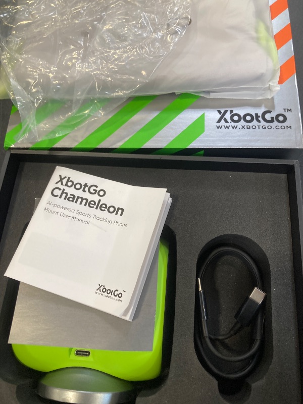 Photo 1 of XbotGo Chameleon AI Auto Sports Action Camera - 4K 60FPS Soccer Camera and Basketball Tracking Camera for Team Sports, Live Streaming, No Subscription, Works with iOS & Android (Lemon Green)