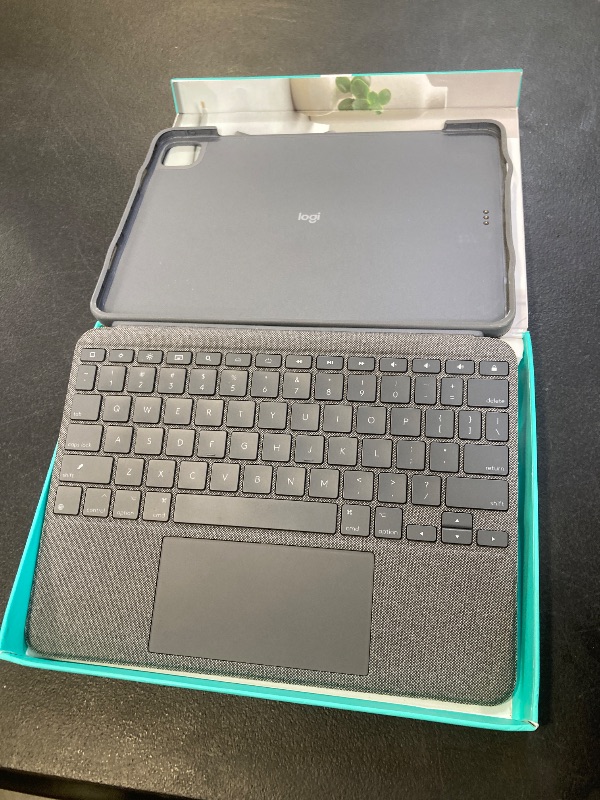 Photo 1 of Logitech Combo Touch iPad Pro 11-inch (1st, 2nd, 3rd, 4th gen - 2018, 2020, 2021, 2022) Keyboard Case - Detachable Backlit Keyboard, Click-Anywhere Trackpad - Oxford Gray; USA Layout