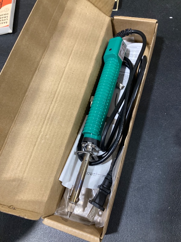 Photo 1 of YIHUA 929D-V Electric Desoldering Soldering Iron Solder Sucker Desoldering Pump with Shorter Charging Handle and Desoldering Nozzles 1.0mm 1.2mm for Through-Hole Desoldering