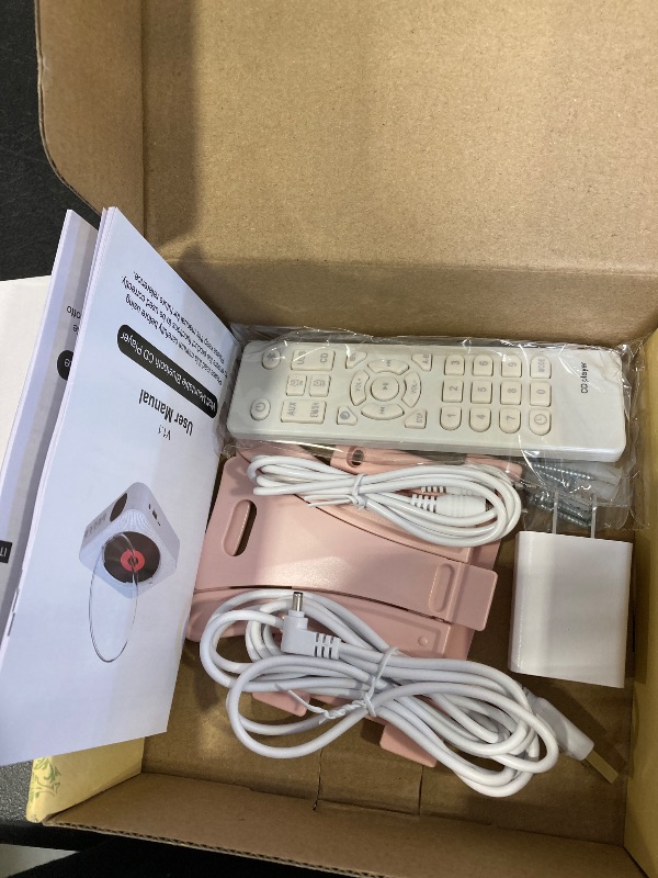 Photo 1 of MICOCIOUS Portable CD Player with Bluetooth Desktop CD Player for Home CD Music Players with Remote Control,Timer,Built-in Dual Speakers with LED Display Home Audio Boombox FM Radio (Pink)