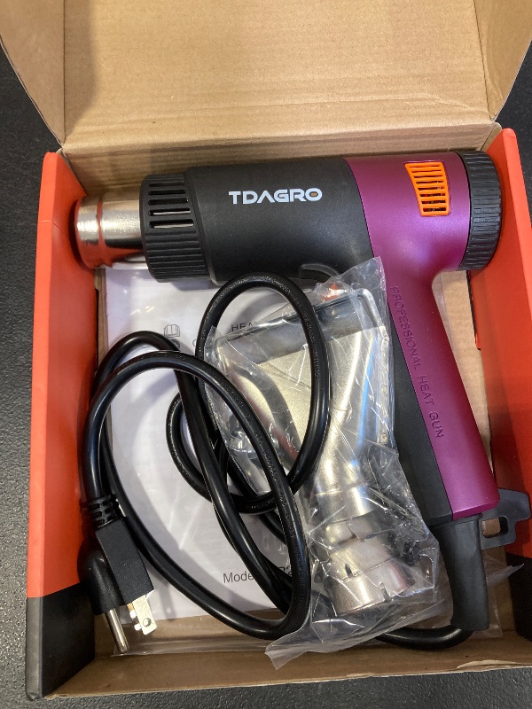 Photo 1 of A Nice Heat , Compact but Powerful, Variable Temp Control 122?~1202?, Fast Heating Smaller Heat Gun for Crafting, Shrink Tubing,Shrink Wrap,Vinyl Wrap, Intergrated Holder for Hands Free & Hanging