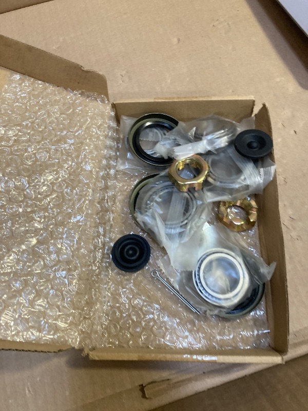 Photo 1 of GREPSPUD 4Sets L68149 L44649 Trailer Axle Hub Bearings Kit with 171255TB Grease Seals, 1.98'' Trailer Dust Caps, Cotter Pins, Axle Nuts & Washers for 3500 lbs 1-3/8'' to 1-1/16'' #84 Spindle
