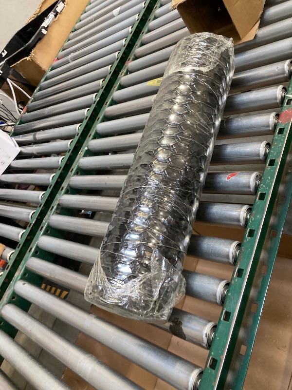 Photo 1 of  16In x 15Ft Plastic Chicken Wire Mesh Fencing, TOYPOPOR 500GSM Durable Heavy Duty Hexagonal Chicken Wire for Cat Dog Fencing, Garden Fence, Aquarium, Moss Pole, Aperture 0.4'', Rustproof, Easy to Cute 