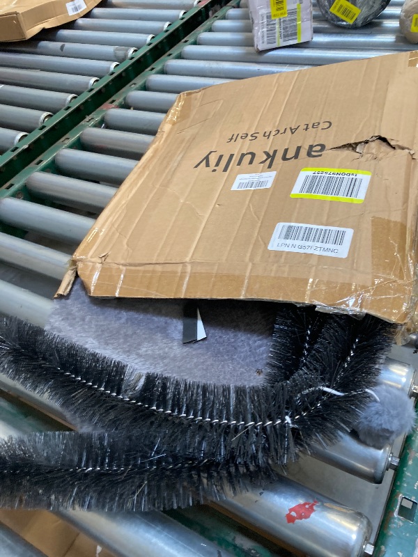 Photo 1 of  Cat Arch Self Groomer Massager, Kitty Grooming Brush with 2 Brushes and Heavy Plush Base, Cat Face and Back Scratchers, Rubbing Post for Indoor and Outdoor Cats with 2 Plush Balls