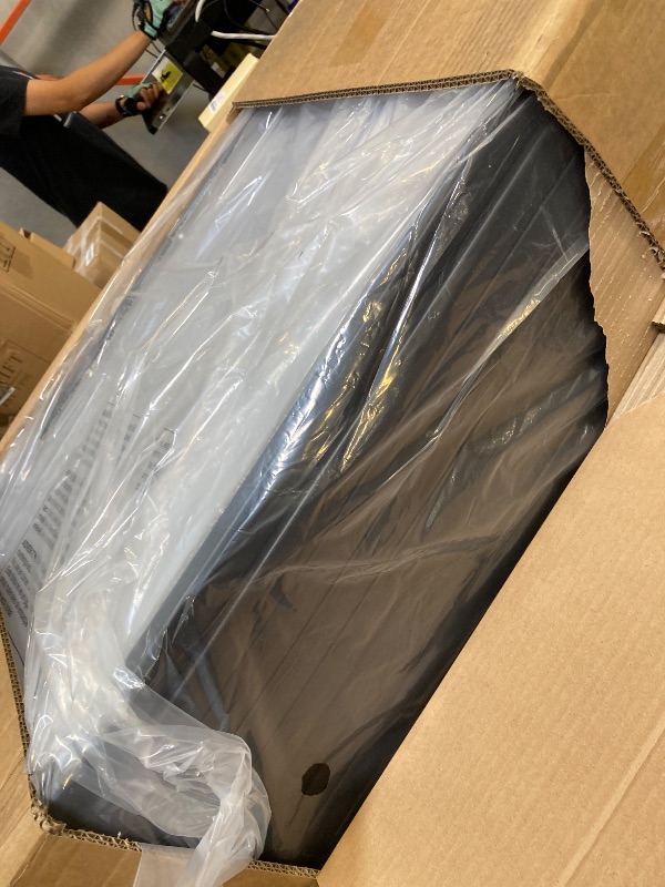 Photo 1 of  Jalove 30" H Clear Acrylic Plastic Dog Playpen Indoor, 10PCS for Puppy Cat Rabbit Ferret Transparent Pet Pen, Easy Assemble Whelping Crate Kennel Cage Enclosure, Ideal for Small to Medium Dogs, Black 