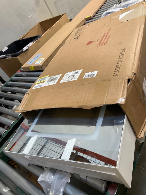 Photo 1 of Bathroom Medicine Cabinet with Mirror, Wall Mounted or Recessed Medicine Cabinets with Storage, Anti Fog Memory Function - Adjustable Shelves, 3 Colors Dimmable Touch Sensor (19.7 * 27.5 in)