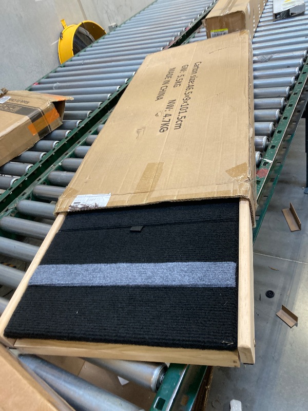 Photo 1 of  Upgrade 2-in-1 Pet Ramp Dog Stair,Folding Pet Stairs,Portable Dog Ramp for Small&Large Old Animals with Non-Slip Surface,Dog Ramp for Bed,Couch and Car,11.8" to 23.6" Height Adjustable(40×17.7) 