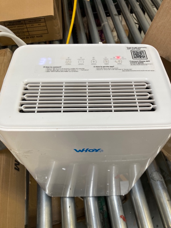 Photo 1 of  Dehumidifier for Home, 2500-3000 Sq Ft, 60 Pints Max. Smart Compressor, Smart App-Controlled, With Drain Hose, Child Lock, Idea for Bedrooms, Basements, Laundry 