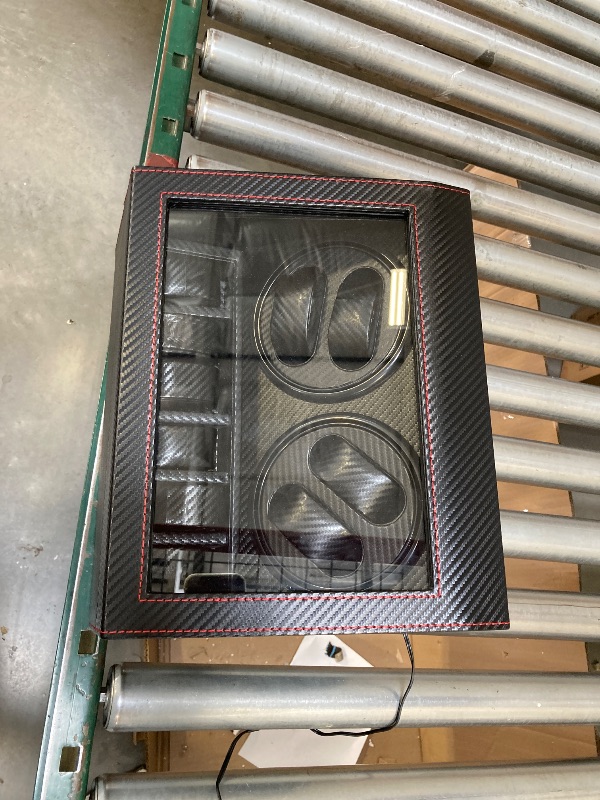 Photo 1 of  Automatic Watch Winder Box for 4 Watches with Display Box 6 Storage Case Quiet Motor 5 Rotation Modes 