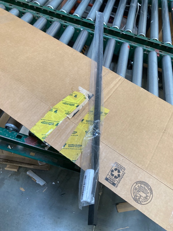 Photo 1 of  Outwater Plastics 1933-Bk Black 1/2 Inch X 1/2 Inch X 3/64 (.047) Inch Thick Styrene Plastic Even Leg Angle Moulding 36 Inch Lengths (Pack of 4) 