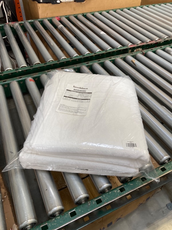 Photo 1 of  Brooklinen MID Plush Turkish Cotton Bath Sheets Set of 2 Cotton, Highly Absorbent, Machine Washable, Perfect for Home & Bathroom (40" x 65", White) 