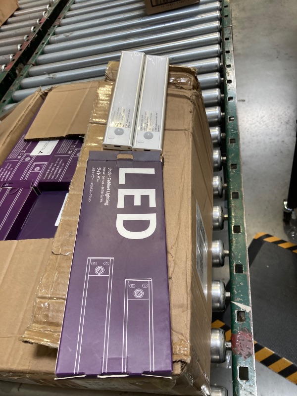 Photo 1 of  Under Cabinet Lights Motion Sensor Light Indoor 1500mAh Rechargeable LED Closet Lights Battery Operated Under Counter Lights for Kitchen (White, 2Pack) 