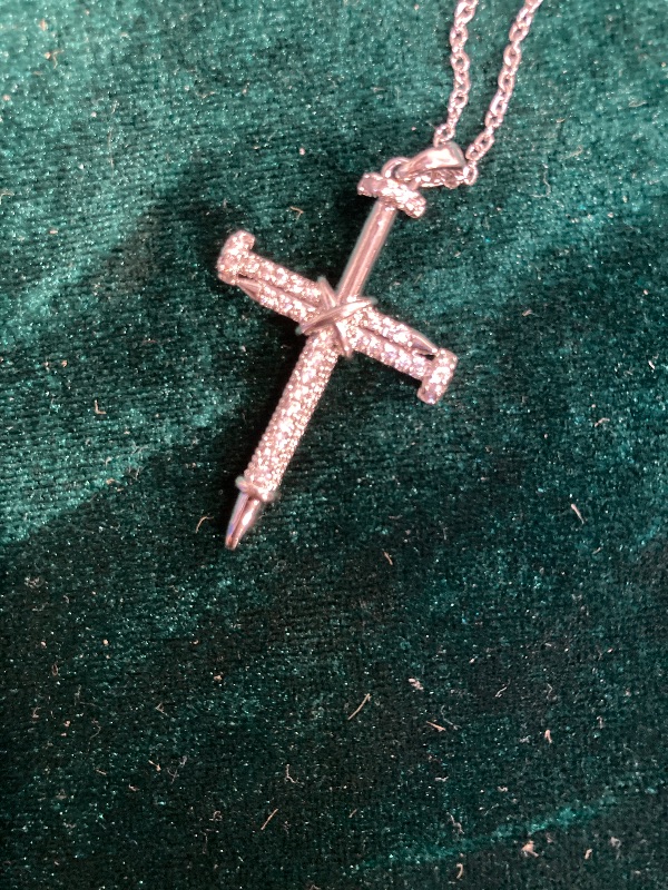 Photo 1 of Nail Cross Fine Pendant Necklace Small