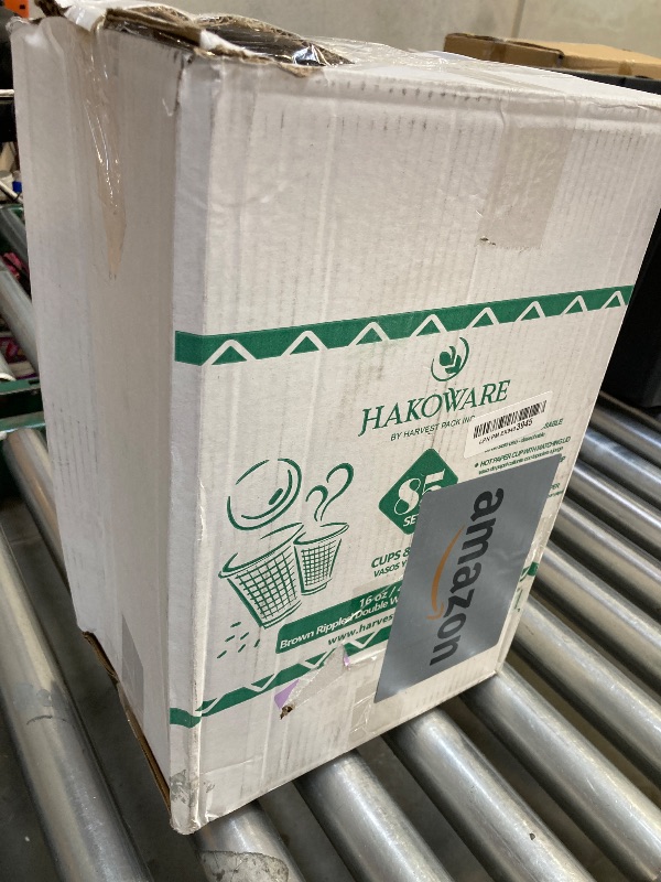 Photo 1 of [85 SET]Harvest Pack 16 oz Coffee Cups, Disposable Insulated Ripple Coffee Cups, Double-Walled To go Cups with Lids, Brown Geometric, Drinking Paper Cups for Tea Hot Chocolate Drinks