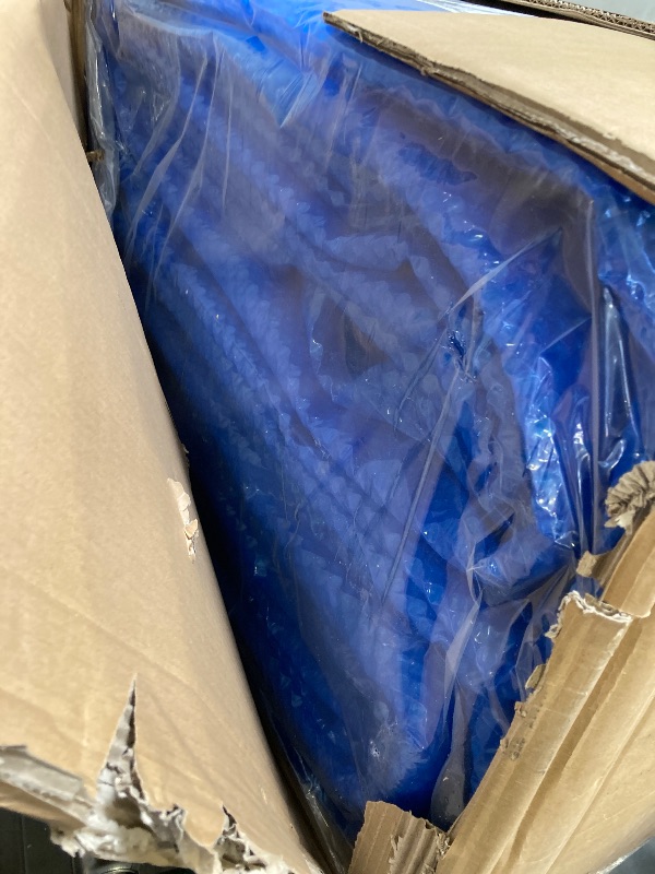 Photo 1 of BigXwell Solar Pool Cover, Blue 16-mil 16 x 32 Foot Rectangle for In-Ground Pools, 1600 Series Heavy-Duty Insulating Pool Heater Covers.
