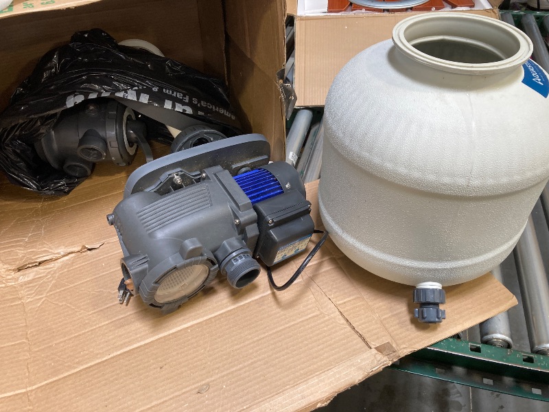 Photo 1 of AQUASTRONG Sand Filter Pump for Above Ground Pool with Timer, 1/2 HP Pool Pump Max 2500 GPH for Pools up to 9000GAL, 12in Pool Sand Filter with 6-Way Valve, Improved Circulation for Crystal-Clear Pool
