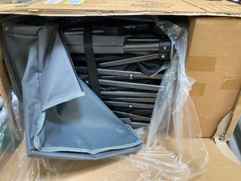 Photo 1 of 300L Collapsible Wagons Cart with Wheels Foldable, 440lbs Heavy Duty Folding Wagon, Upgraded Effortless Elegance, Foldable Wagon for Sports Beach Grocery Camping, Black & Gray