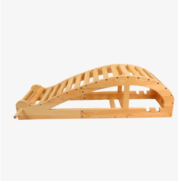 Photo 1 of Iyengar Yoga Viparita Dandasana Bench – Wooden Back Bending Bench for Deep Stretching and Flexibility | Large Back Bender for Enhanced Support