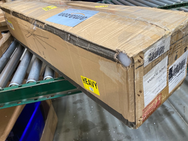 Photo 1 of 96 Inch Industrial Ceiling Fans without Lights?Large Ceiling Fan with 8 Reversible Aluminum Blades, 6-Speed Remote Control, Home or Commercial Ceiling Fan for Porch?Garage?Shop